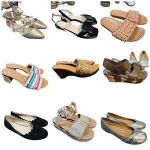 Bulk Women’s Flats and Sandals Shoe Lot Name Brand Wholesale Reseller Great ROI